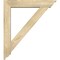 Ekena Millwork Traditional Traditional Rough Sawn Bracket w/ Offset Brace, Douglas Fir, 6"W x 30"D x 34"H BKT0604X30X34TRA01RDF - alternate 3